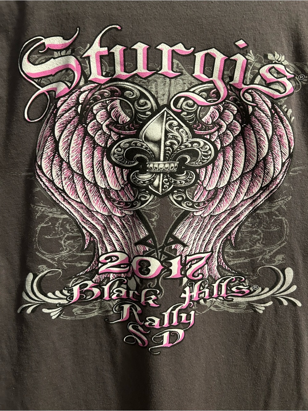 Grey Sturgis Graphic Women's T-Shirt From The 2017 Rally